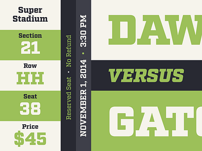 Game Ticket factoria font game serif slab slab serif specimen sports ticket type design typeface