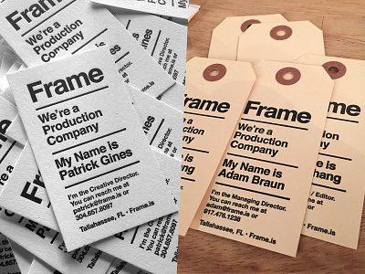 Frame Business Cards