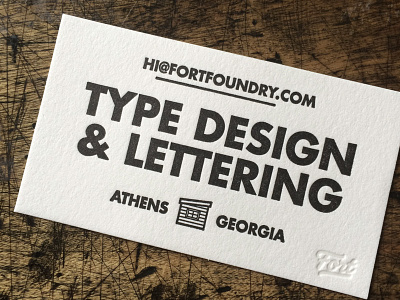 Fort Business Cards business cards design fort type