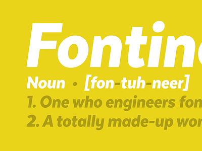 Fontineer font type type design