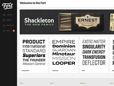 New Fort. New Font. family font type typeface web web design