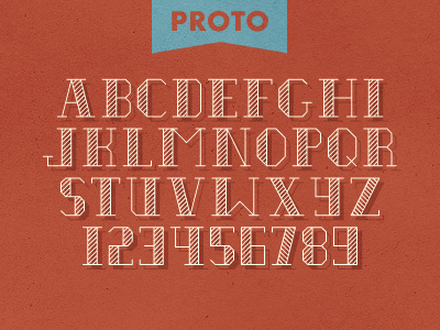 Proto Typeface custom font design font letters serif type typeface