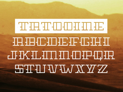 Tatooine custom type font illustrator lettering space type typeface