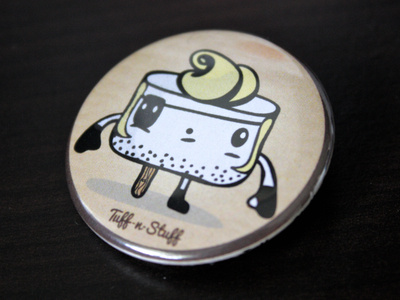 Tuff -n- Stuff Button button character design illustration marshmallow