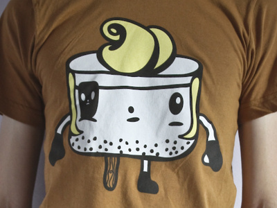 Tuff -n- Stuff Tee apparel character design cute marshmallow tee teslacake tough tshirt