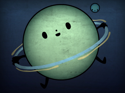Hula Hoop Planet - illuniverse Submission cute design illuniverse illustration planet