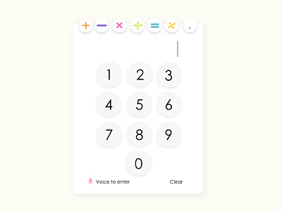 Daily UI Design 004 Calculator