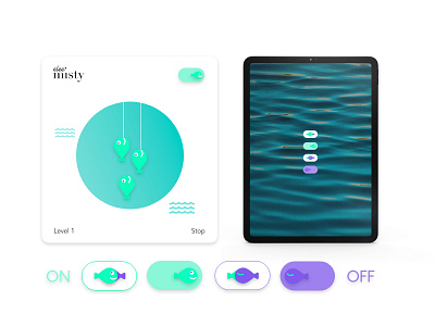 Daily UI 015 Design On/Off Button adobexd app design childrens illustration dailyui illustration tablet typography ui userinterface ux vector