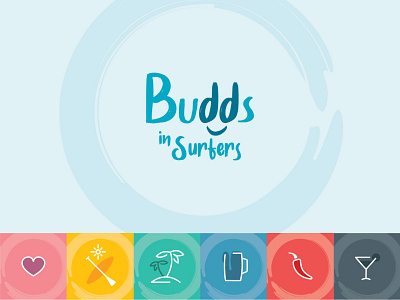 Visual identity for Budds in Surfers