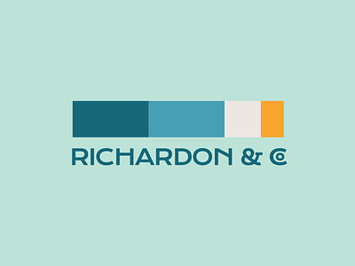 Richardon & Co logo design bold logo color pallete colors design logo logo bundle logo template logodesign logos simple logo