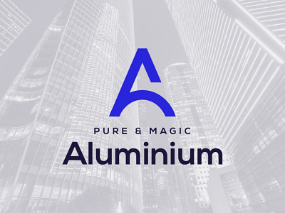 Pure & Magic Aluminium logo logo logo design