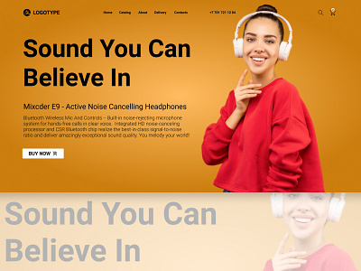 Prototype "Sound You Can Believe In" - Option two design figma ui ux web дизайн