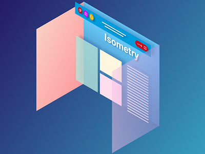 Experiment to create an isometry inFigma design figma illustration vector web дизайн