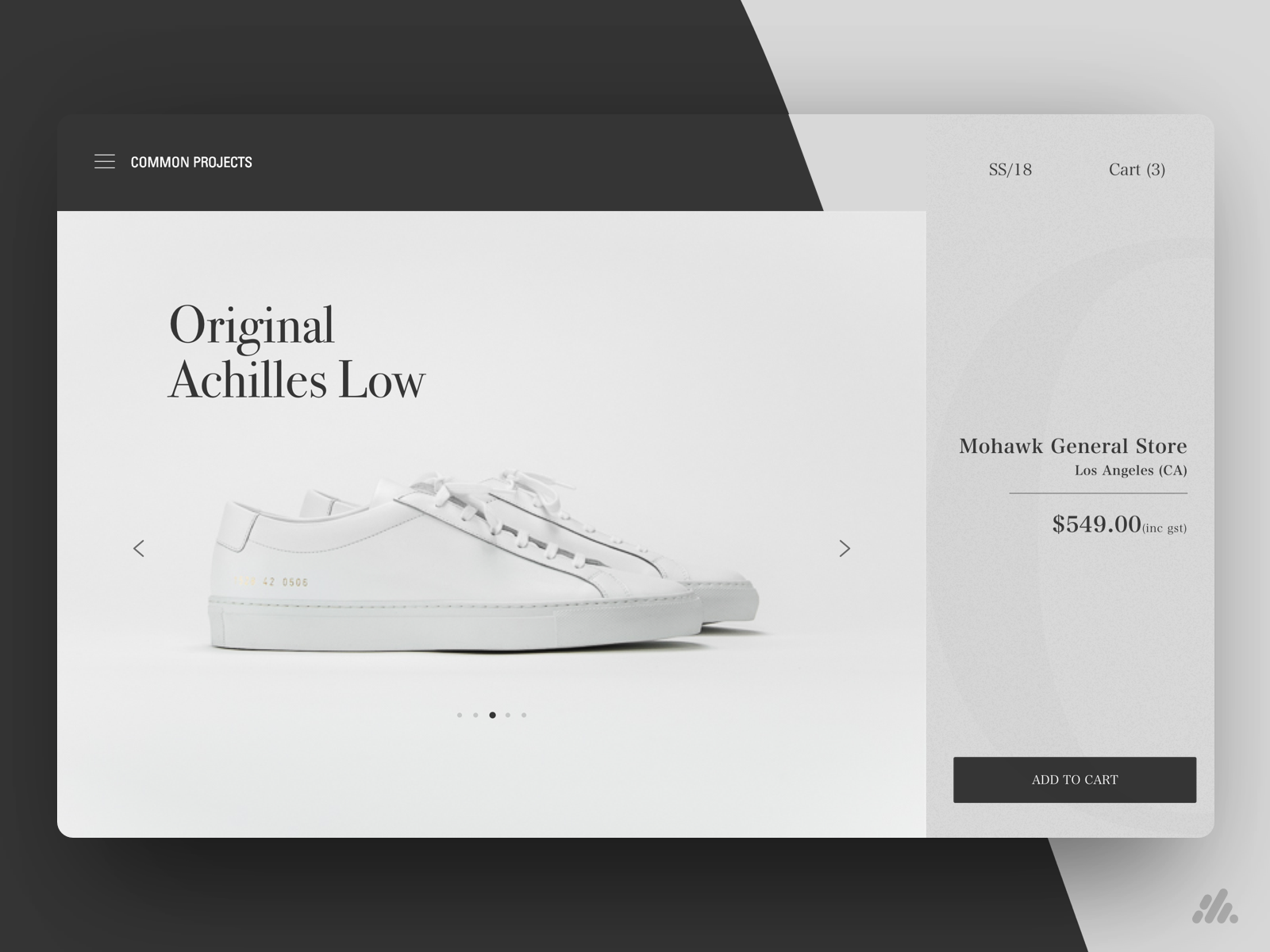 Common Projects Landing Page by We Discover The Design Thinking Agency ...