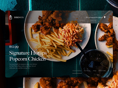 BIRD CO. - Restaurant UX/UI