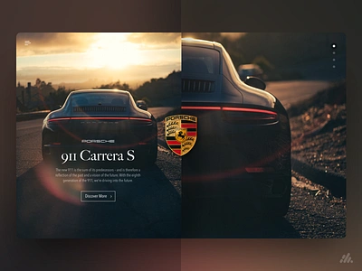 911 Carrera S UI/UX branding cars design desktop interface porsche typography ui ux ux design visual design web website