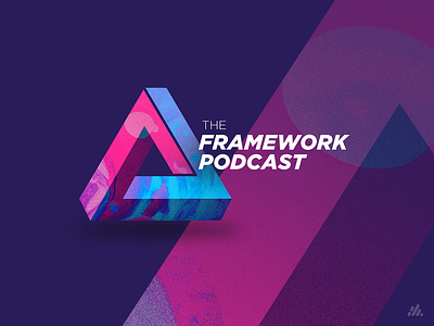 Framework Podcast Logo brand brand identity branding branding agency branding concept branding design design gradients illustration logo logos shape elements typography vector visual design