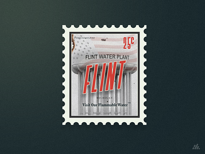 Visit Flint Michigan Stamp