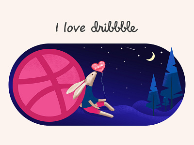 Hello dribbble！ Thank @Seven_Games 插图 设计