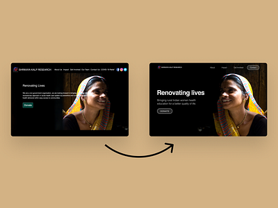 Redesigned Shrikaya Kalp Indian Charity's Website design redesign ui ui design web web design webdesign website website design