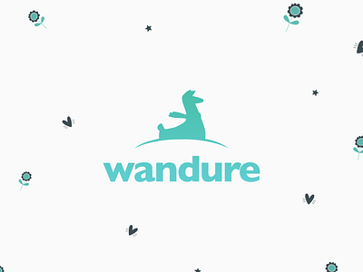 Still messing with the Wandure logo app brand branding design green llama logo logo design logos mobile