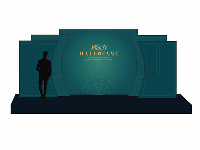 Variety Hall of Fame Set Design design event artwork flat graphic design set design stage design vector