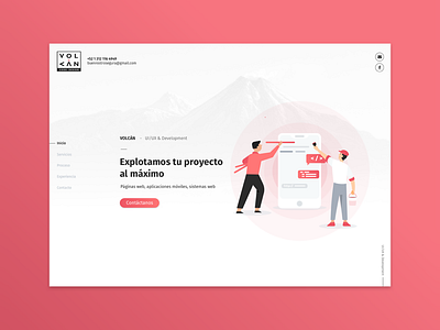 Volcan Code Website ui uidesign uidesigner uxdesign uxui webdesign website