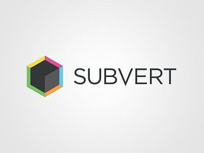 Subvert Framework brand branding brandmark isometric logo
