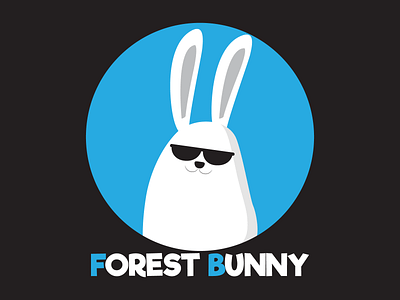 Forest Bunny -simple logo adobe illustrator branding cartoon logodesign simple design simple logo