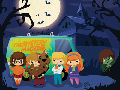 Scooby Doo! Where are you? hanna barbera illustration kawaii scooby doo tainted sweets vector