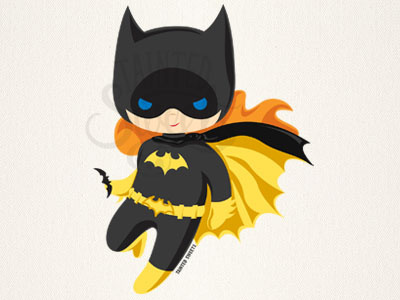 Batgirl batgirl batman chibi comics dc comics illustration superhero tainted sweets