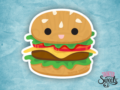 Burger Buddy! burger cute fast food food kawaii vector