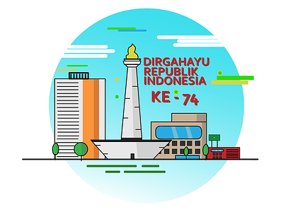 HAPPY INDEPENDENCE DAY INDONESIA (DIRGAHAYU REPUBLIK INDONESIA) 74 indonesia designer indonesian