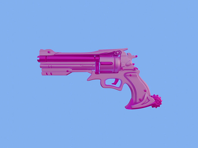 3D Pink gun 3d 3d animation 3d art animation blender blender 3d eevee graphic design gun pink render render 3d video