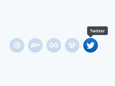 Social Icons Remixed blue bubble design hover icons modal noto sans social speech website