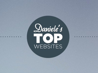 Top Sites Badge badge blue dandelgrosso daniele delgrosso font gotham lilac sites top typography