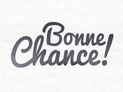 Bonne Chance! by Daniele Delgrosso on Dribbble