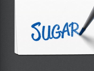 Sugar blue dandelgrosso note pad pen sugar