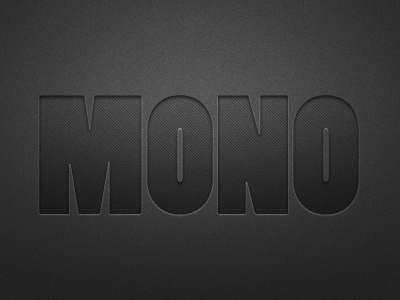 Mono dandelgrosso dark gradient mono shadows typography