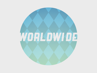 Worldwide blue earth globe green light logo pastel spring typography worldwide
