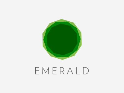 Emerald dandelgrosso daniele delgrosso emerald gem green logo minimalist typography