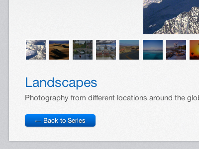 Landscapes css3 dandelgrosso daniele delgrosso gallery interface landscapes photography website