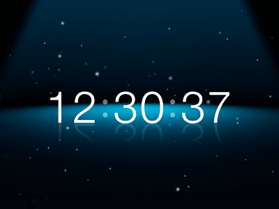 Spotlight Clock Screensaver by Daniele Delgrosso on Dribbble