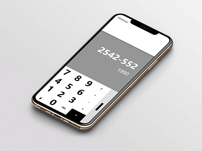 Calculator concept app for iPhone