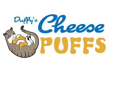 A Talking Cat!?!: Duffy's Cheese Puffs adobe illustrator design digital illustration illustrator logo mst3k rifftrax