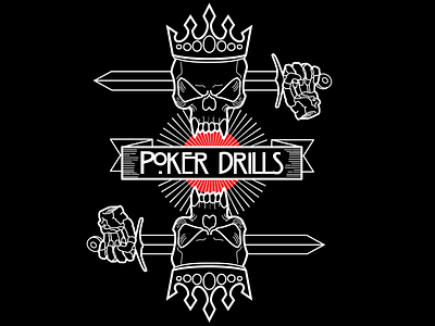 Poker Drills Shirt adobe illustrator branding design digital icon illustration illustrator logo