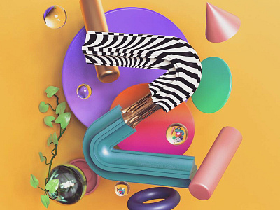 36 Days of Type - Z 36 days 3d 3d art art art direction c4d cgi challenge cinema4d color colors design illustration interior set design type typography