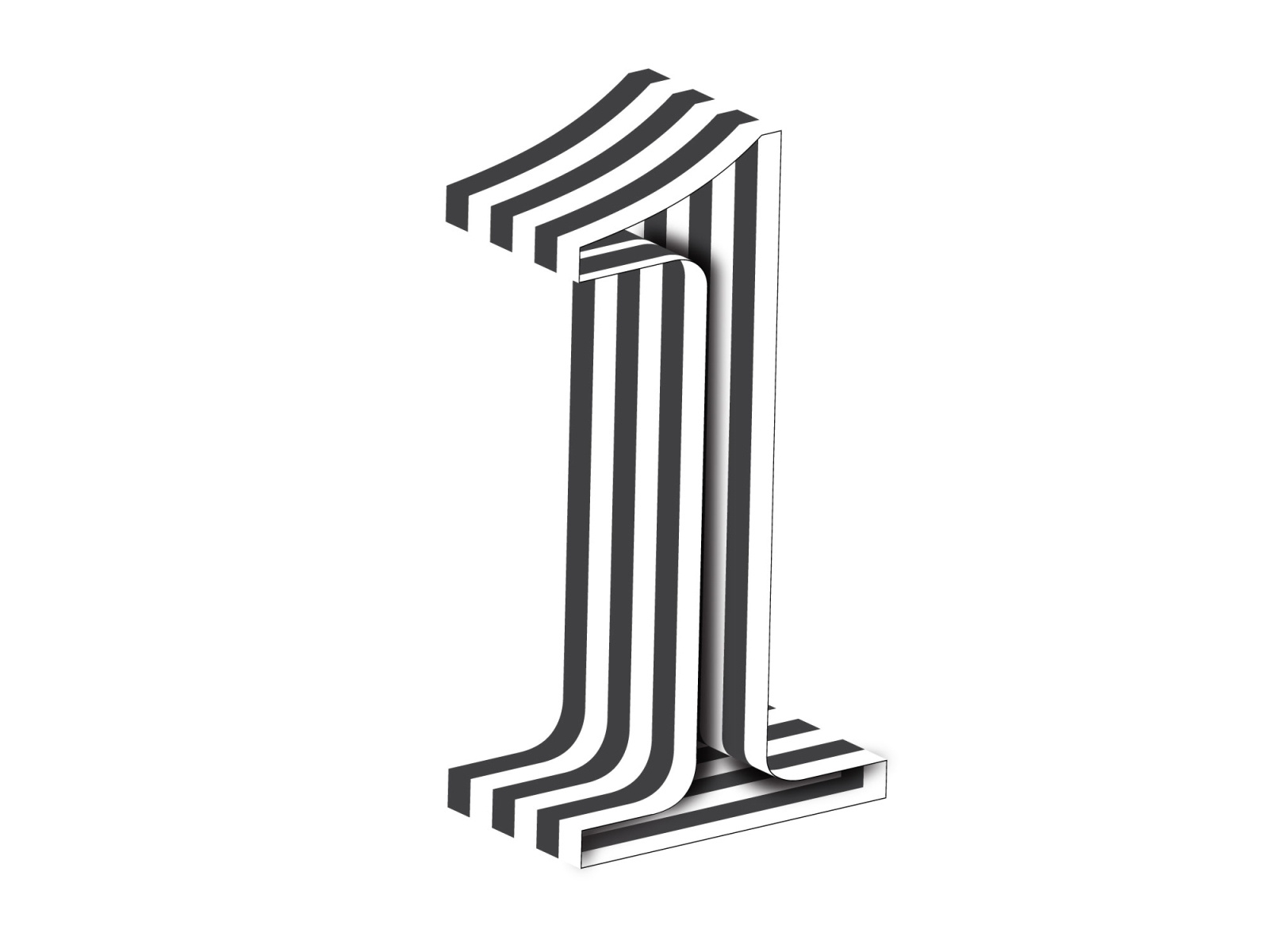 Logo Number 1 by Aghann on Dribbble