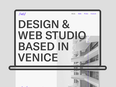 Vel studio new website homepage presentation graphic design typography ui ux vector webdesign website website concept