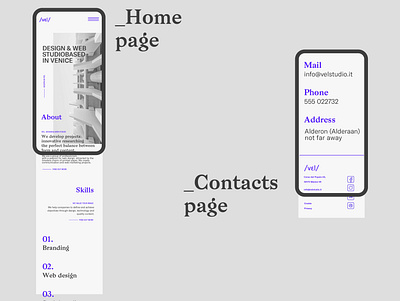 Vel studio new website smartphone presentation. mobile mobilefirst smartphone typography ui ux webdesign website